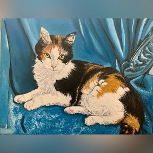 New oil painting. Kitty. 11x14 inch